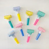 PANPAI生日派对装 饰吹龙口哨小喇叭小孩儿童搞怪拍照庆生助兴玩具