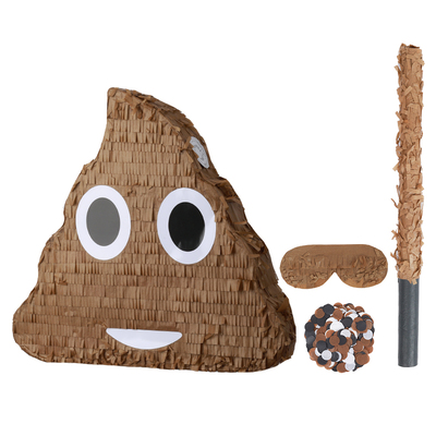 PanParty趣味大便便皮纳塔生日派对聚会游戏砸糖游戏道具pinata