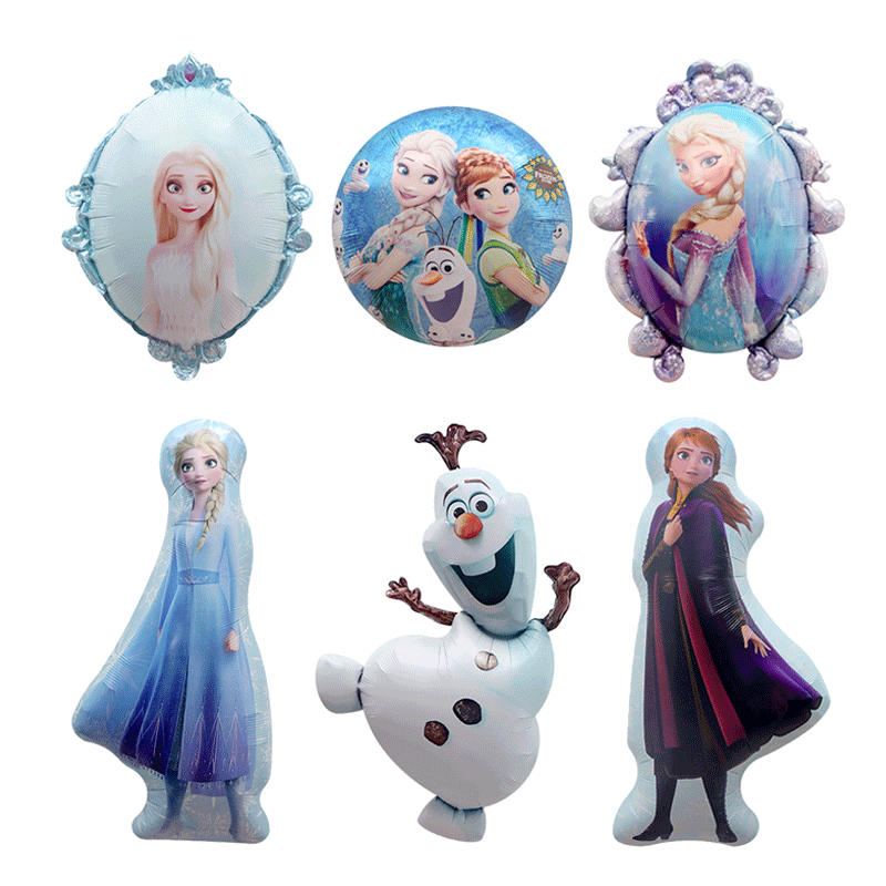 冰雪主题安娜艾莎气球场景步骤