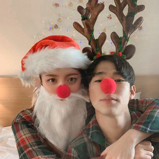 PanParty/ins圣诞老人圣诞树帽子派对装扮麋鹿角头饰儿童拍照道具