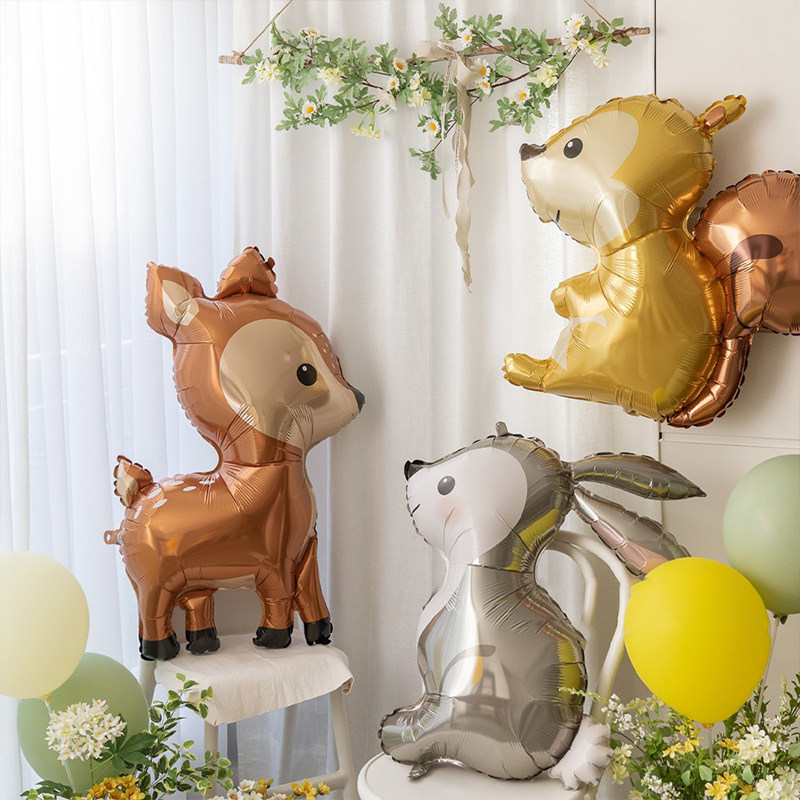 PanParty丛林动物卡通铝膜气球