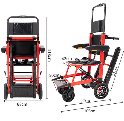 电动爬楼机爬楼轮椅车智能上下楼梯履带残疾人老年人轻便折叠轮椅
