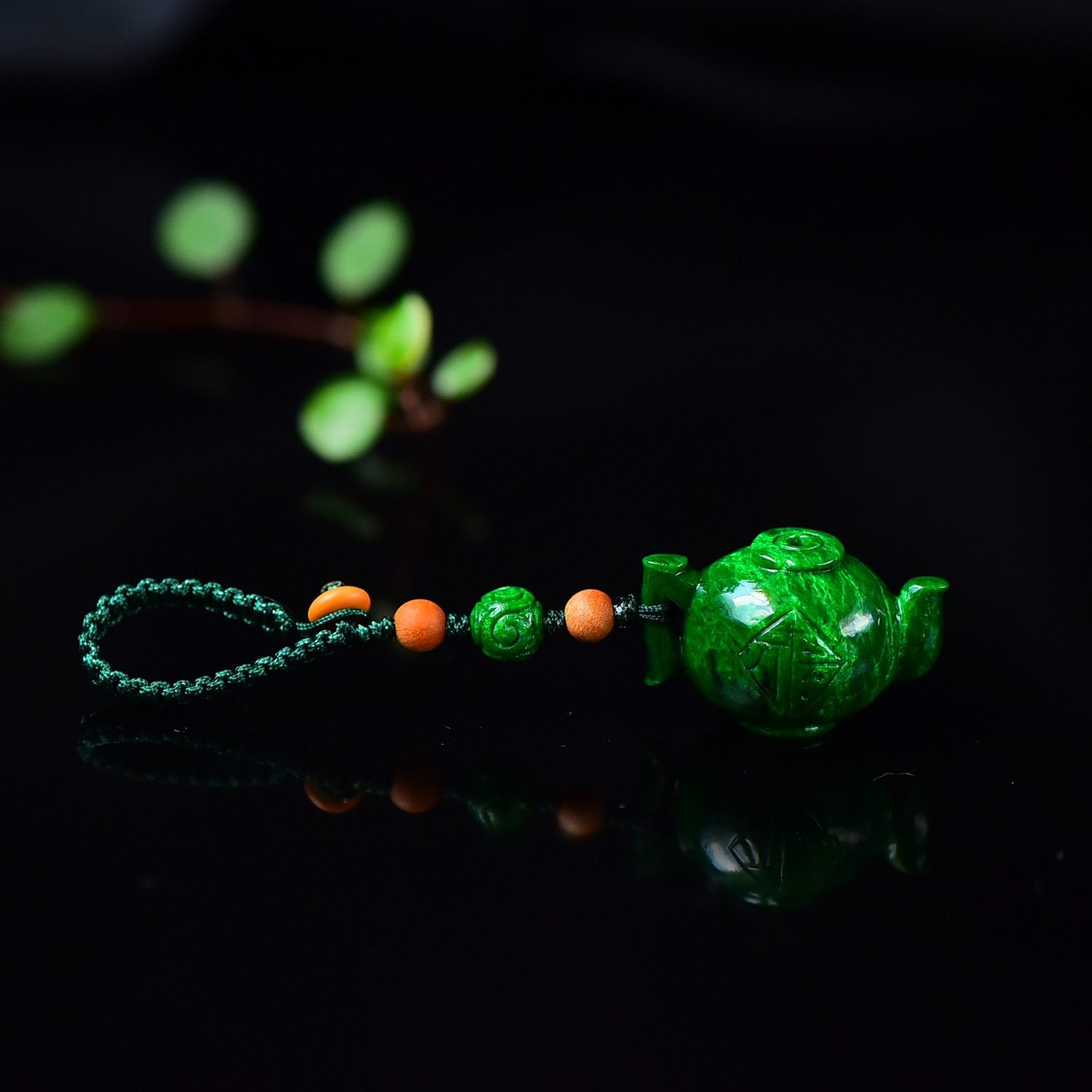 翡翠A货茶壶手机挂包挂,珠宝/钻石/翡翠,其他,淘宝优惠券,粉丝福利购,淘宝优惠卷