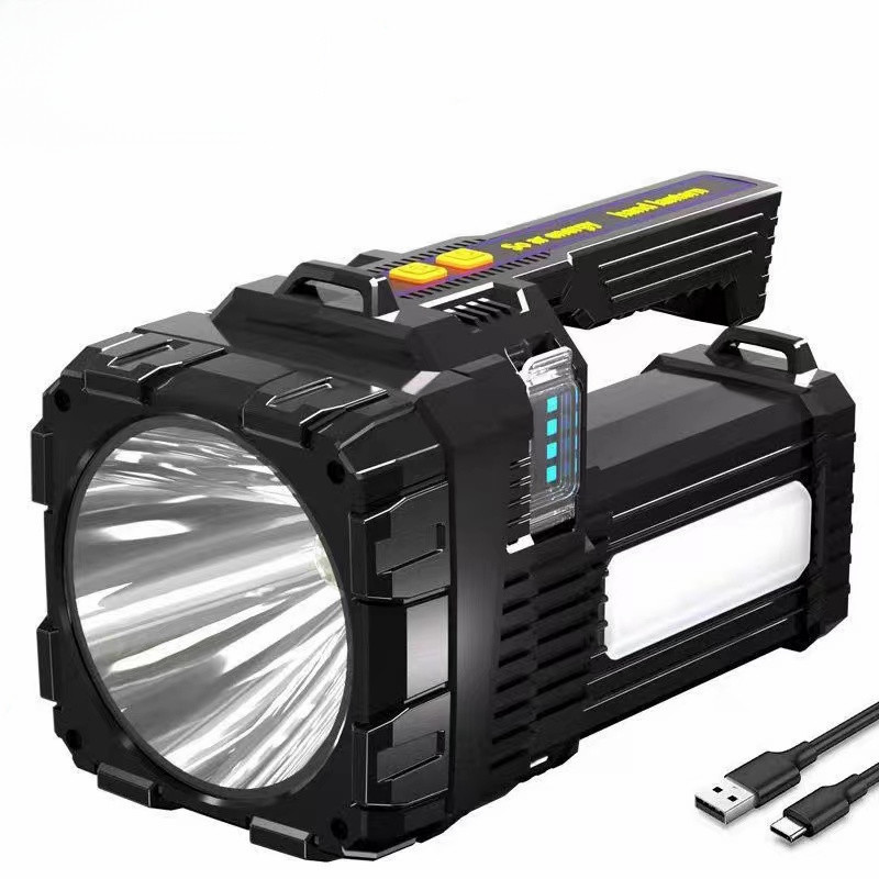 新款P50红蓝光警示手提灯探照手