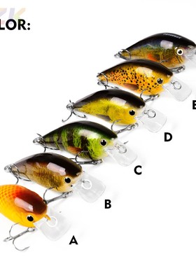 Proberos路亚饵逼真工业打印塑料假饵7CM-13G小胖子渔具用品DW4t3