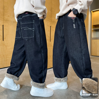 男童牛仔裤2025春秋冬新款大儿童