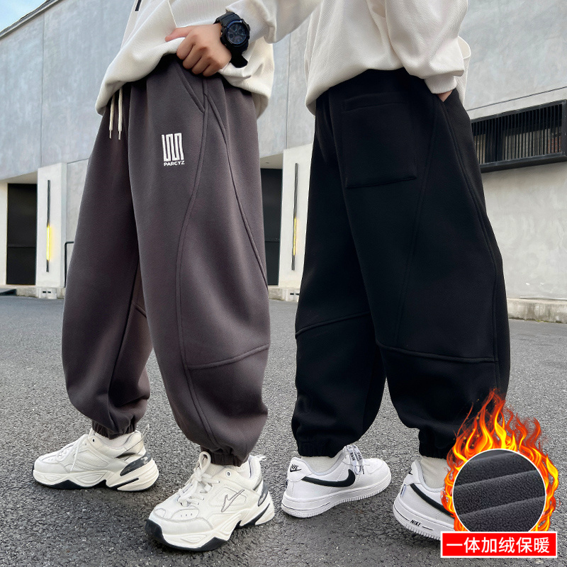 男童裤子春秋冬装2025新款