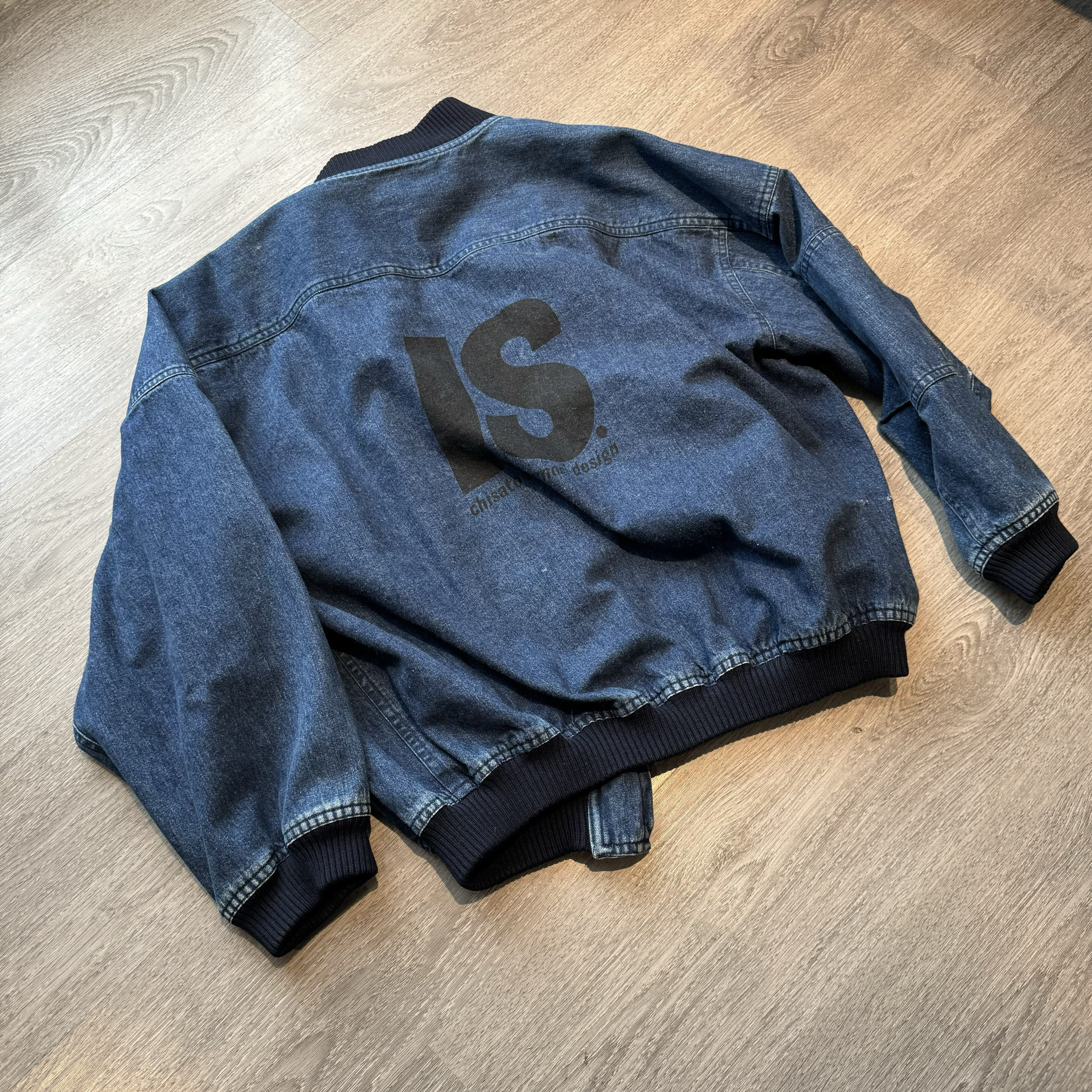 （现货福利不退换 ）DaHai自主三宅风工装is牛仔夹克棒球服vibe