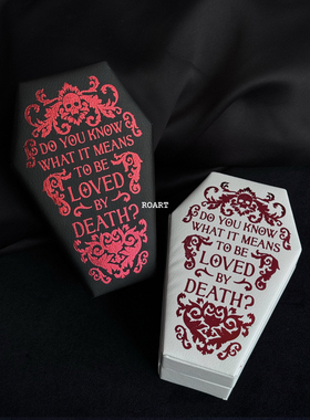 ROART暗黑哥特风首饰盒耳夹收纳盒便携式复古首饰收纳盒