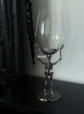 【ROART】圣诞节万圣节暗黑属性骷髅人红酒杯玻璃杯生日礼物