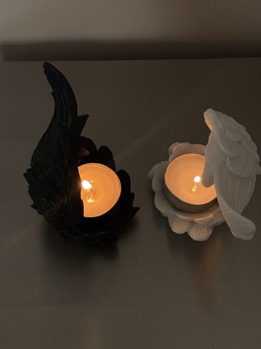 天使之翼羽毛翅膀烛台工艺品