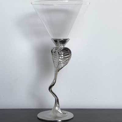 【ROART】创意橡皮蛇鸡尾酒杯玻璃杯个性暗黑酒吧酒杯装饰摆件