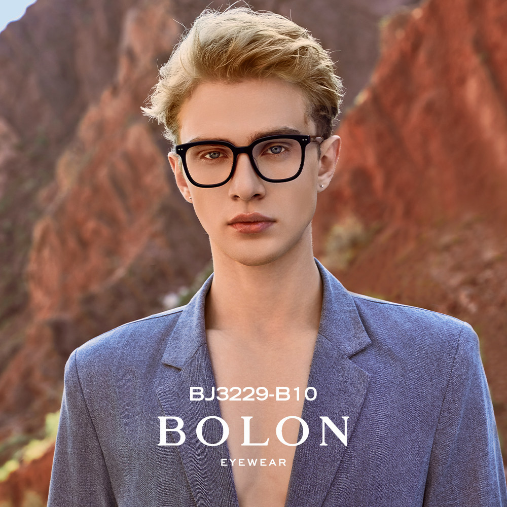 BOLON暴龙近视眼镜框素颜个性黑框男可配度数防蓝光女BJ3229