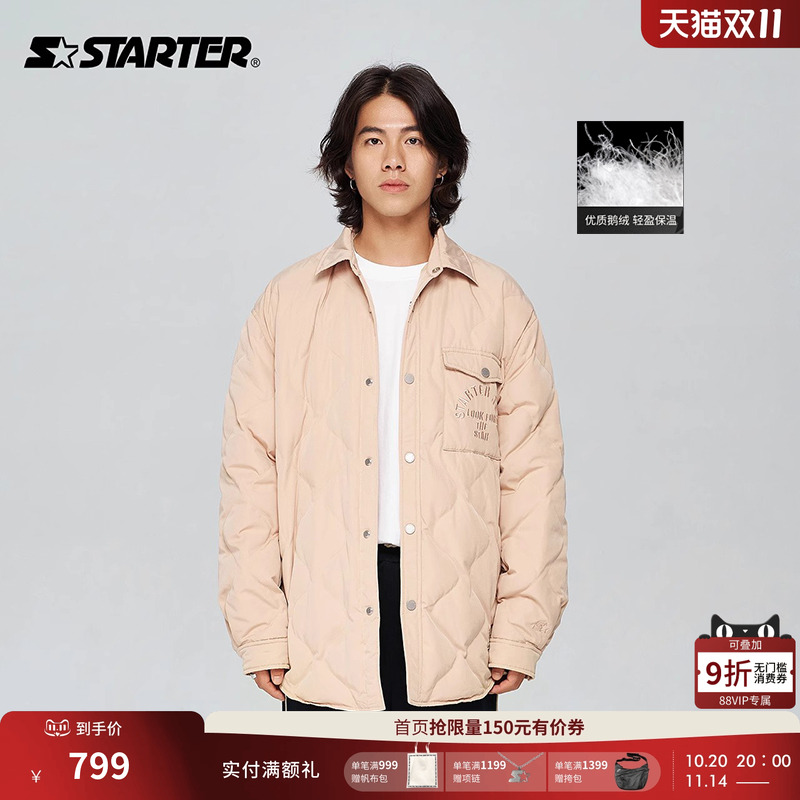 Starter羽绒外套潮流保暖情侣