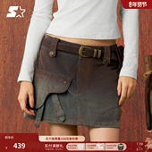 STARTER腰带2026春季 皮带牛毛皮针扣腰带 百搭牛仔裤 新款 男女同款