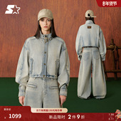复古休闲纯棉宽松女生短款 STARTER牛仔夹克2026春季 新款 外套上衣