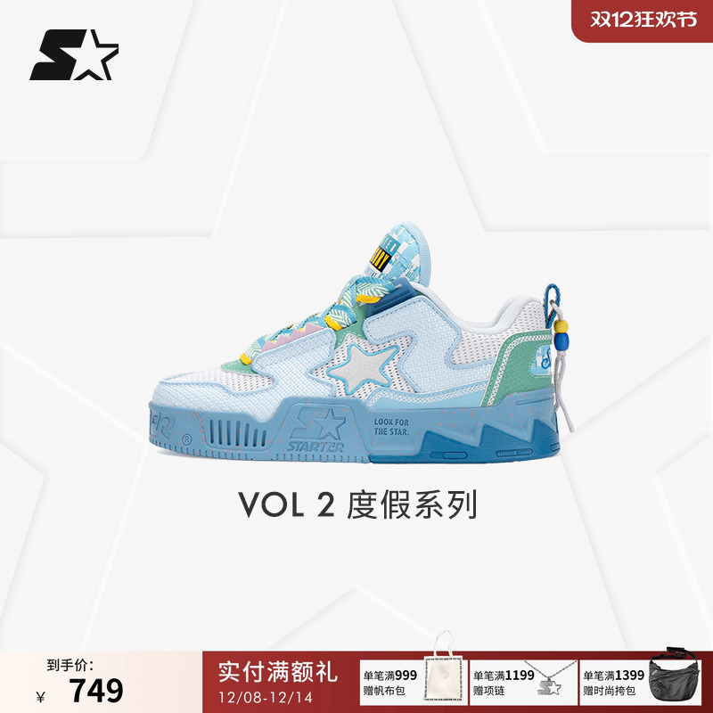 STARTER度假风网面板鞋2025夏季