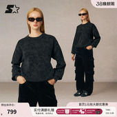 圆领上衣 针织衫 STARTER毛衣春秋新款 休闲百搭宽松女生保暖长袖