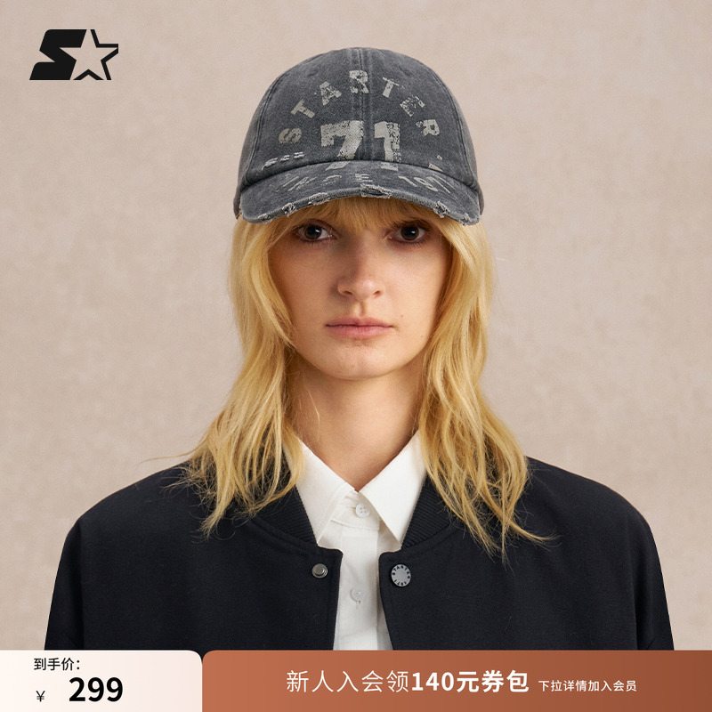 STARTER棒球帽2025秋季新款男生纯棉百搭鸭舌帽休闲帽子女生