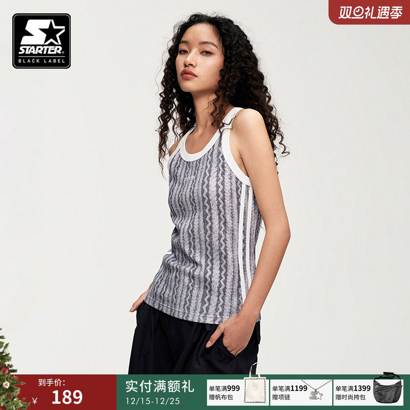 美式复古背心宽松女士背心