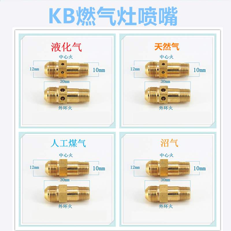 适合康宝Q245燃气灶喷嘴气嘴改气源液化气天然气人工煤气沼气