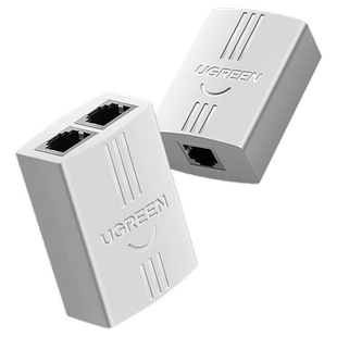 绿联电话一分二分线器连转接线家用座机直通RJ11双三通延长对接头