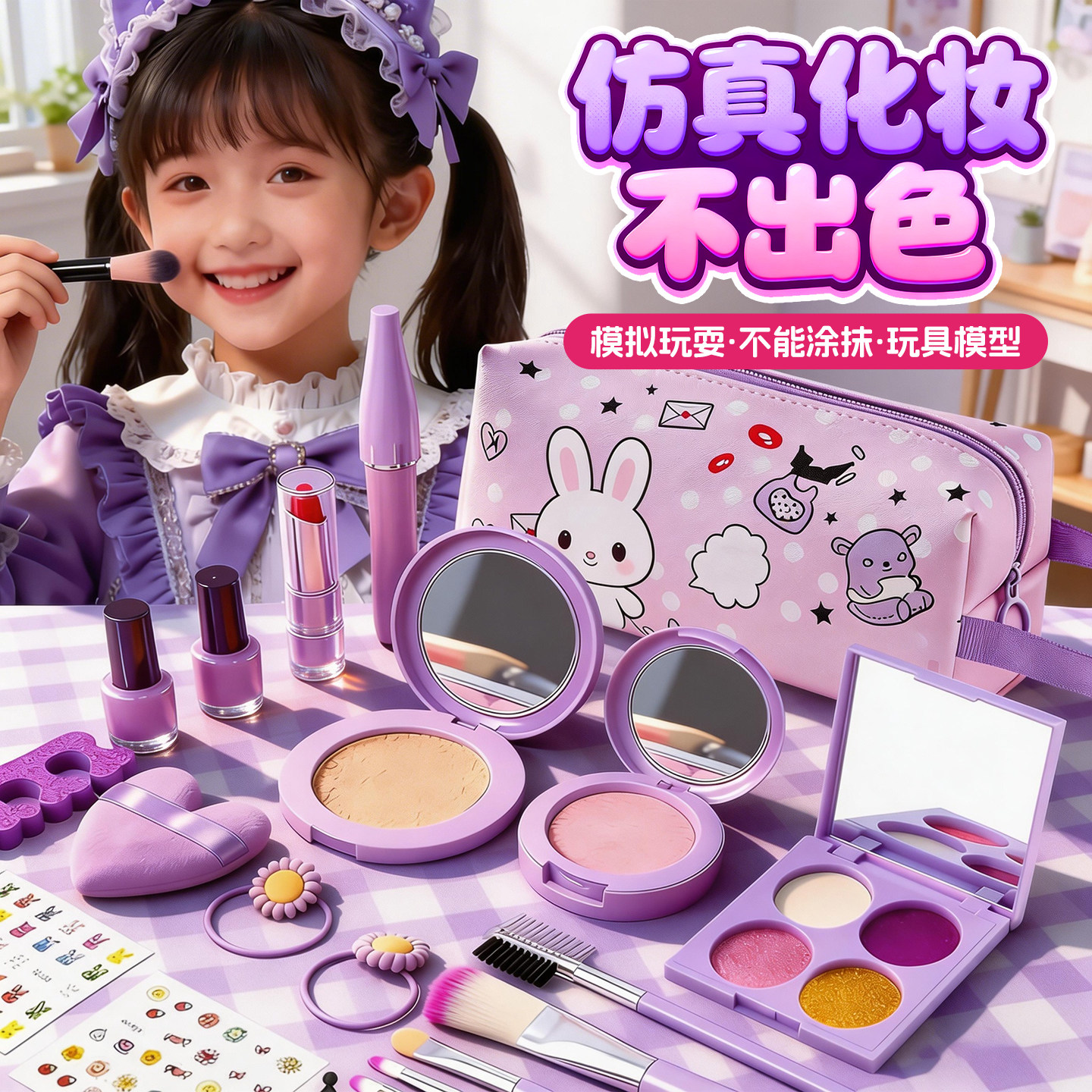 儿童化妆品正品彩妆套装无毒女孩公主化妆盒小朋友小孩女童可水洗