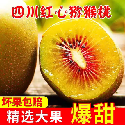 四川红心猕猴桃24枚大果应当季新鲜现摘孕妇水果奇异果蒲江猕猴桃
