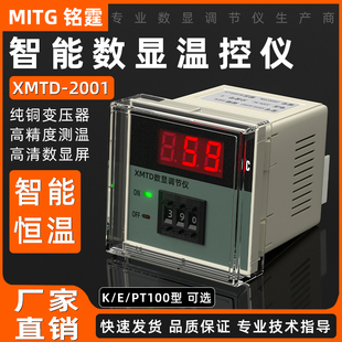 K型PT100温控器220v380v 2002温控表E型 数显调节温控仪XMTD 2001
