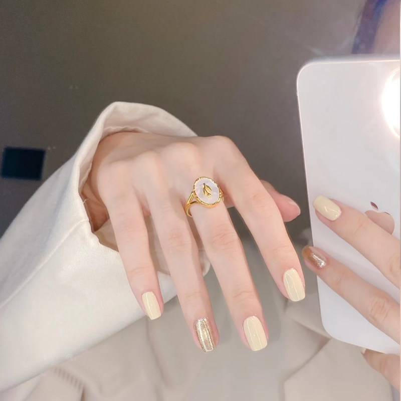 纯色美甲成品网红新款晶石新娘美甲 可拆卸穿戴甲片假指甲贴片