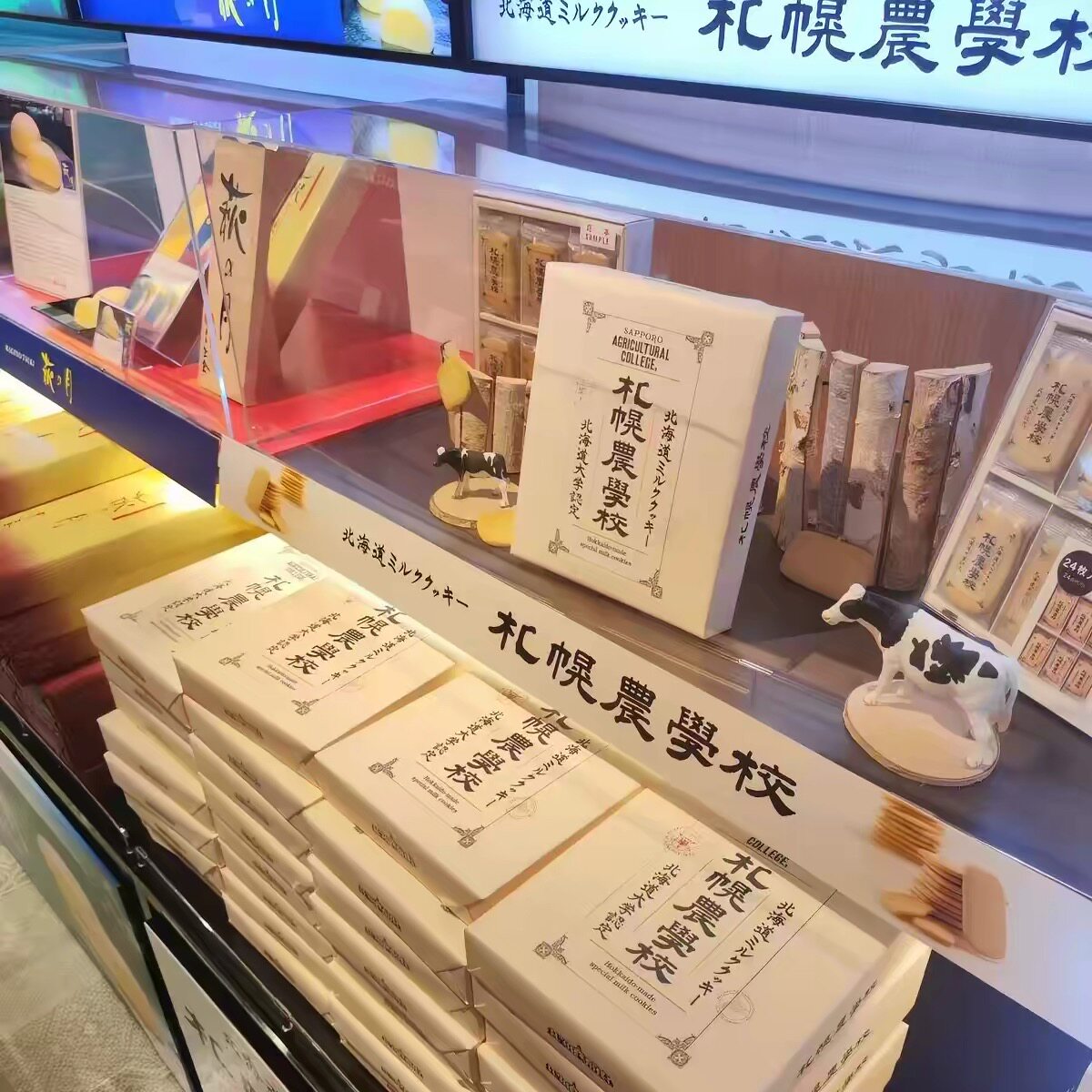 日本直邮本土北海道札幌农学校薄脆牛奶黄油曲奇饼干伴手礼盒零食