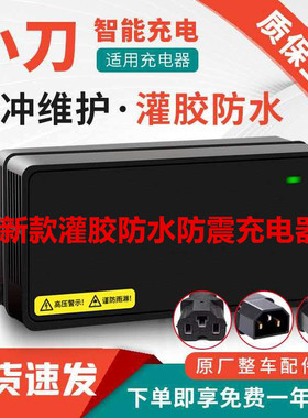 灌胶防水适用小刀电动车电瓶充电器48V12AH60V20AH7232石墨烯原装