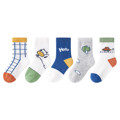 斑比春夏季儿童袜子网眼透气中筒