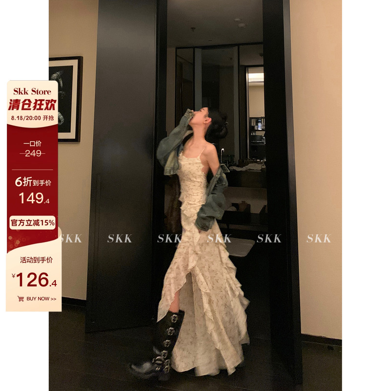 法式高级感穿搭一字肩连衣裙