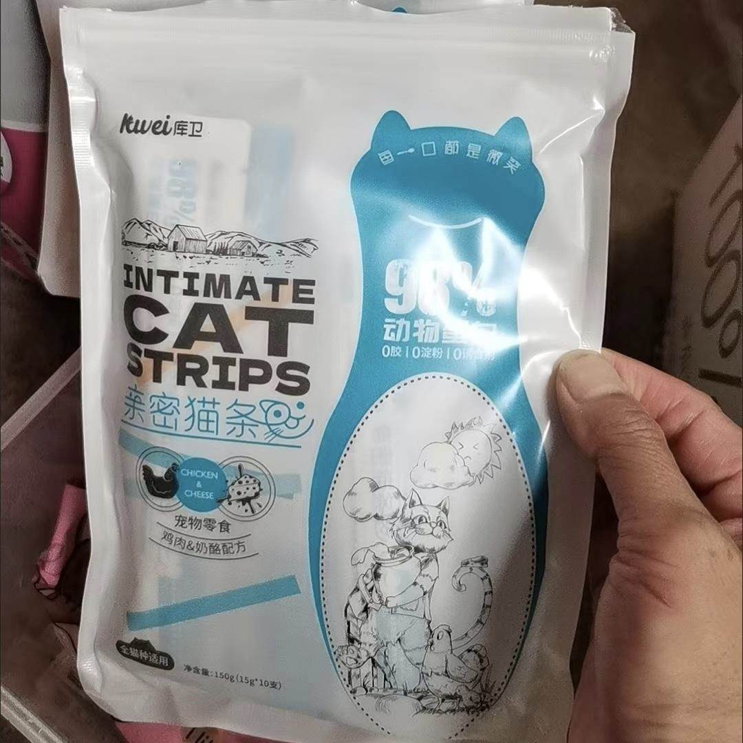 库卫鲜肉猫条营养零食猫咪幼猫成猫妙鲜包湿粮猫粮猫罐头