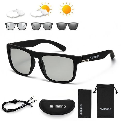 禧玛诺变色款钓鱼眼镜偏光防眩光男女太阳镜路亚台钓开车遮阳镜