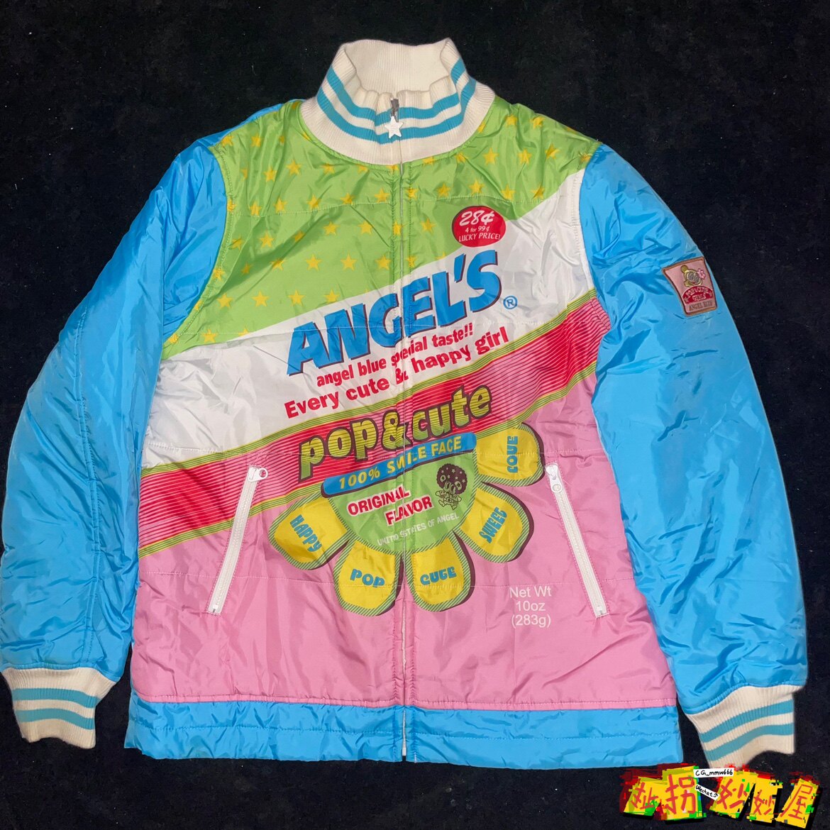【现货掉落】ANGELBLUE日牌中古稀有孤品可爱棉服加绒外套原宿y2k