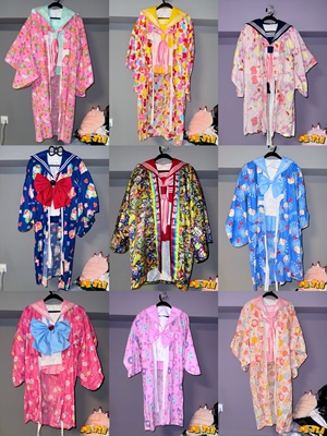 【水手服×浴衣搭配】Bodyline水手服日牌浴衣花小兔HelloKitty