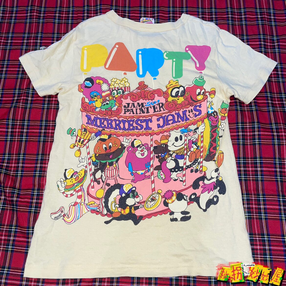 【现货掉落】jam日牌中古稀有孤品可爱马戏团短袖原宿童趣y2k印花