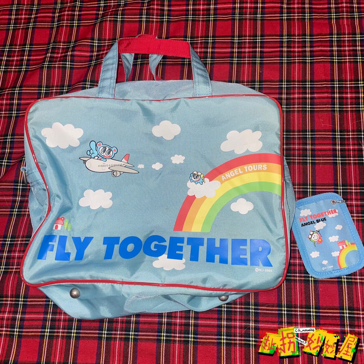【现货掉落】ANGELBLUE日牌中古稀有孤品可爱斜挎包手提原宿水色