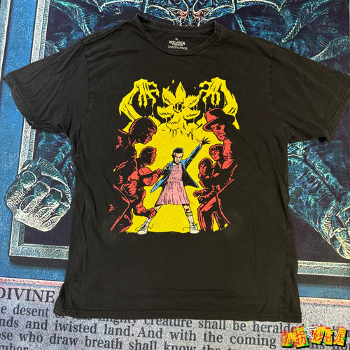 【现货掉落】怪奇物语中古T恤短袖11印花t古着vintage