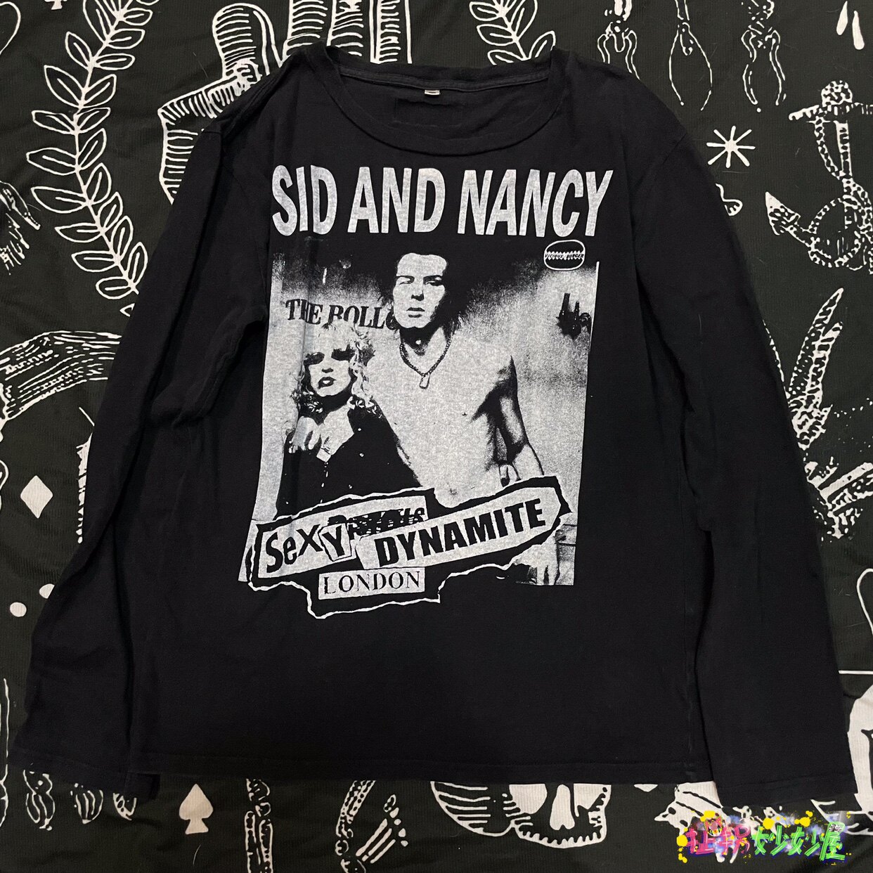 【现货掉落】sexy dynamite日牌长袖T恤sid&Nancy性手枪乐队朋克