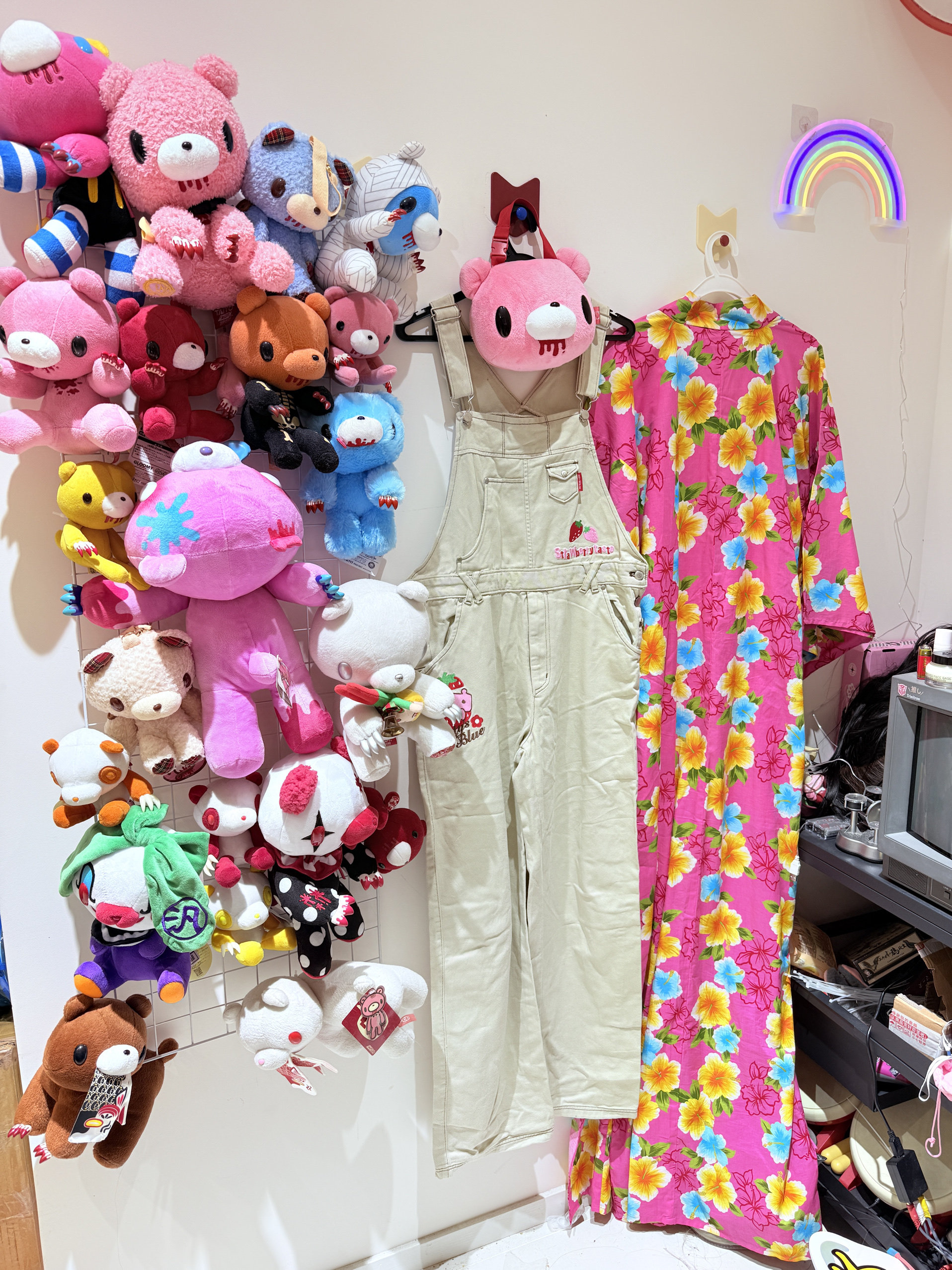 【现货掉落】Bettyblue日牌中古稀有孤品可爱背带裤古早味童趣y2k