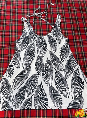 【现货掉落】backs日牌中古稀有孤品涩谷辣妹吊带夏威夷风原宿y2k