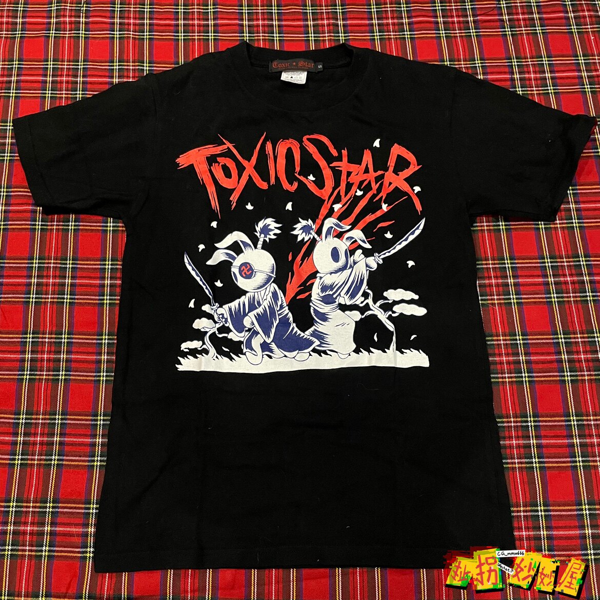 【现货掉落】toxicstar日牌中古稀有孤品T恤原宿朋克幻视空洞骑士