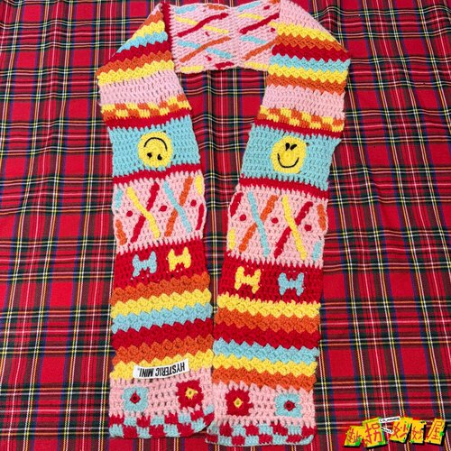 【现货掉落】hysteric mini歇斯底里古早围巾针织童趣童趣原宿y2k