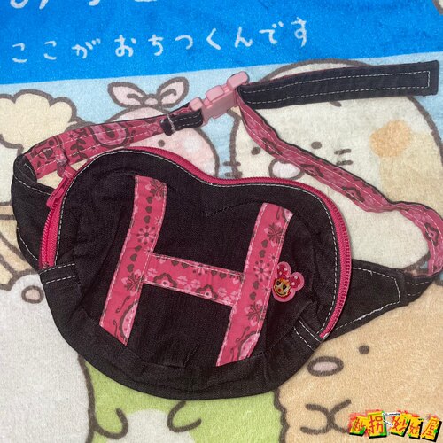 【现货掉落】klc日牌中古稀有孤品可爱爱心牛仔包包美品原宿童趣