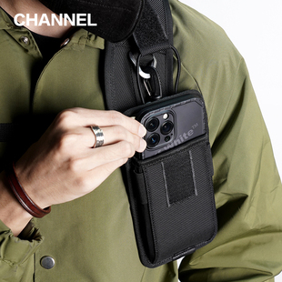 美国cordura考杜拉弹道尼龙手机包户外机能登山扣小包6.7英寸手机