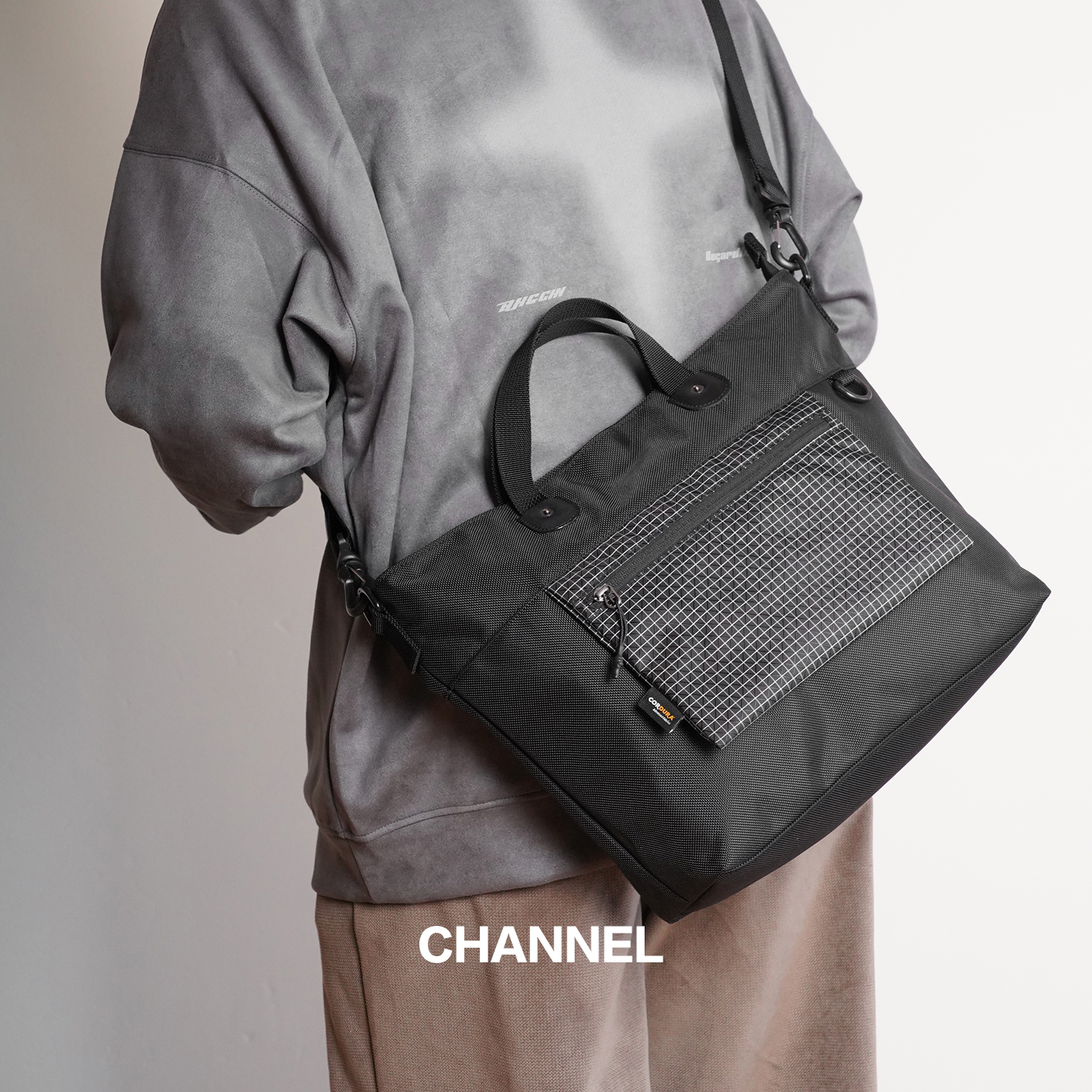 考度拉弹道尼龙大容量通勤男包