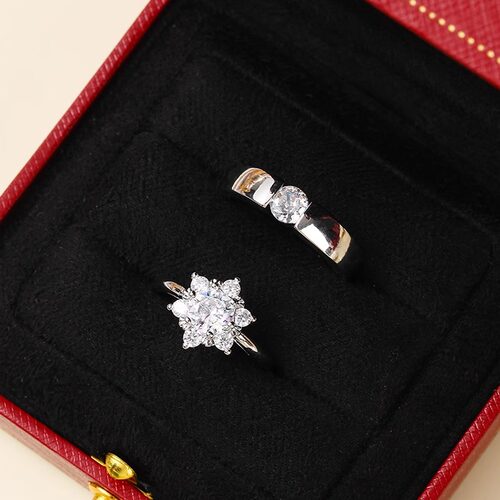 80分仿真钻戒结婚活口对戒